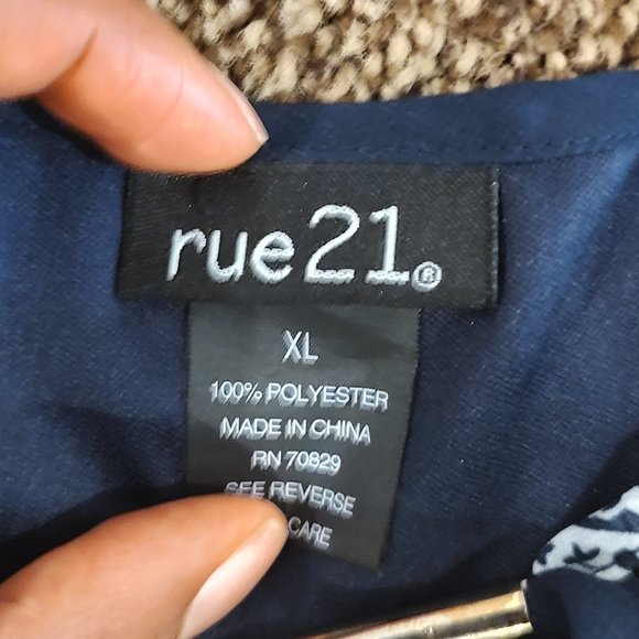 Rue 21 Navy Blue Dress; Size XL - Picture 3 of 3